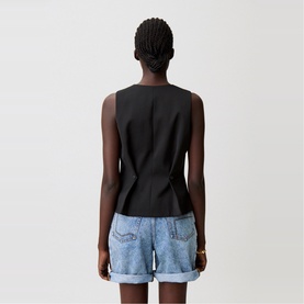 Button Pleat Waistcoat