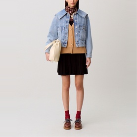 Sailor Collar Denim Jacket