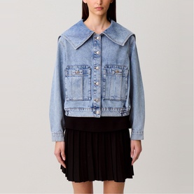 Sailor Collar Denim Jacket