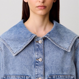 Sailor Collar Denim Jacket