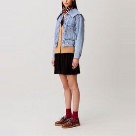 Sailor Collar Denim Jacket