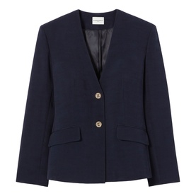 Single-Breasted Cropped Waistcoat