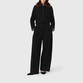 Faux Fur Peacoat