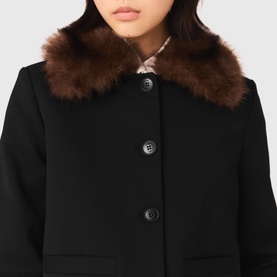 Faux Fur Peacoat