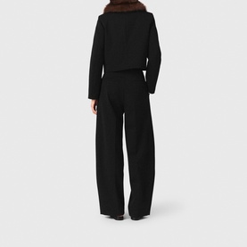 Faux Fur Peacoat