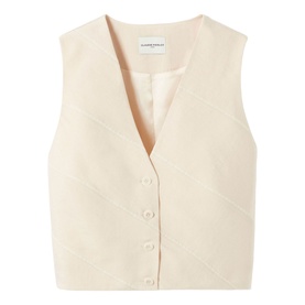 Lace Trim Suit Waistcoat