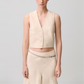 Lace Trim Suit Waistcoat