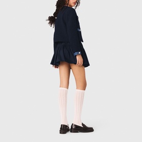 Denim Trim Tweed Jacket