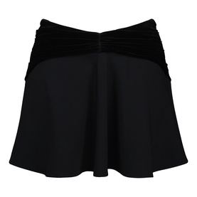 Asa Georgette Velvet Mini Skirt