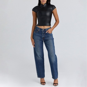 Bobbi Mandarin Collar Top
