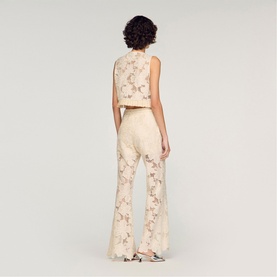 Guipure Lace Crop Top