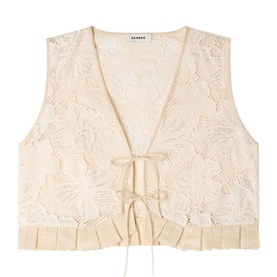 Guipure Lace Crop Top