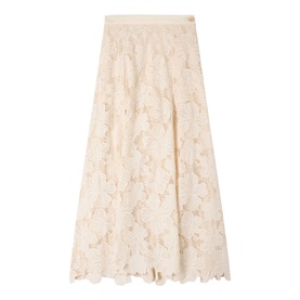 Floral Guipure Skirt