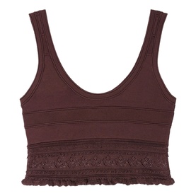 Pointelle Knitted Crop Top