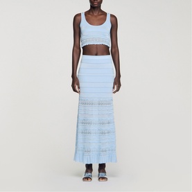 Pointelle Knitted Skirt