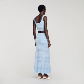 Pointelle Knitted Skirt