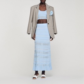 Pointelle Knitted Skirt