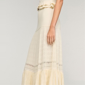 Ruffle Tiered Knit Skirt