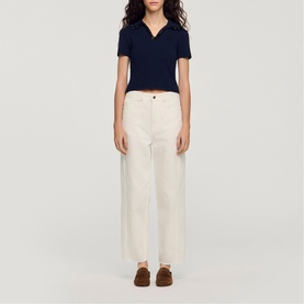 Embellished Collar Polo Shirt