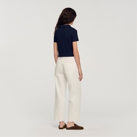 Embellished Collar Polo Shirt