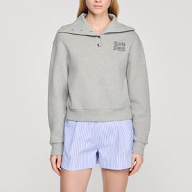 Logo Half-Button Sweatshirt