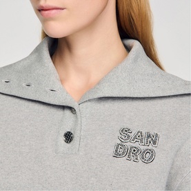 Logo Half-Button Sweatshirt