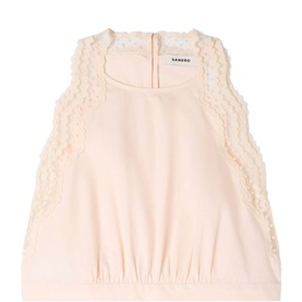 Lace Trim Crop Top