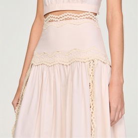 Lace Trim Skirt