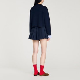 Stripe Patch Pocket Cardigan