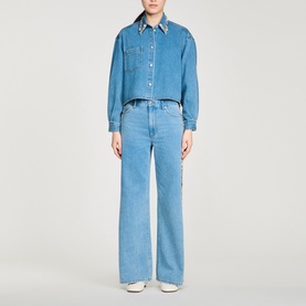 Rhinestone Denim Shirt