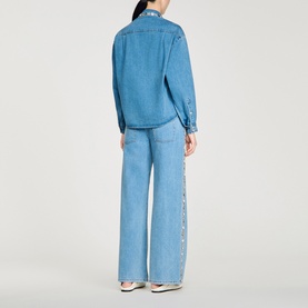 Rhinestone Denim Shirt