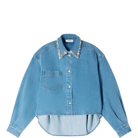 Rhinestone Denim Shirt