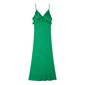Jacquard Ruffle Dress