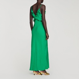Jacquard Ruffle Dress
