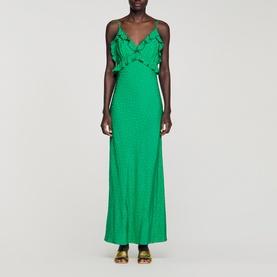 Jacquard Ruffle Dress