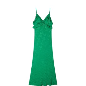 Jacquard Ruffle Dress