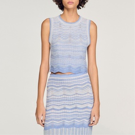 ZigZag Knit Crop Top