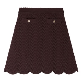 Wave Knit Mini Skirt