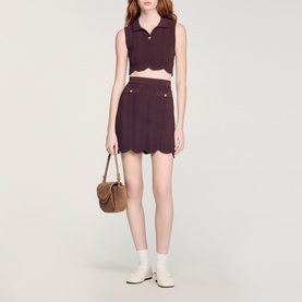 Wave Knit Mini Skirt
