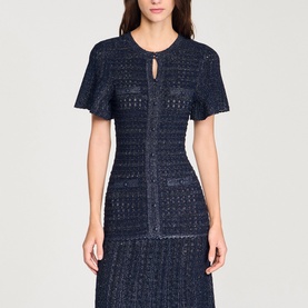 Rhinestone Knitted Dress