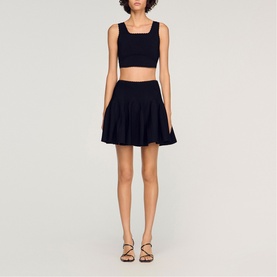 Scalloped Crop Top