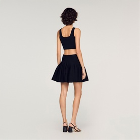 Scalloped Crop Top