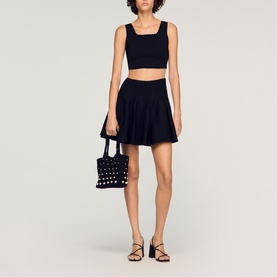 Scalloped Crop Top