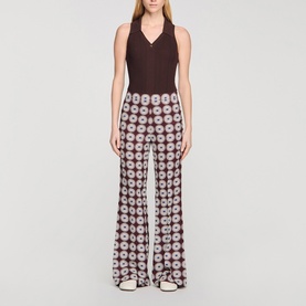 Floral Wide Leg Trousers