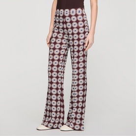 Floral Wide Leg Trousers