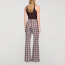 Floral Wide Leg Trousers
