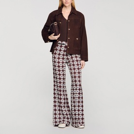 Floral Wide Leg Trousers