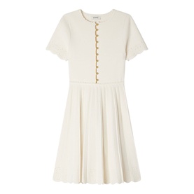 Pointelle Mini Dress