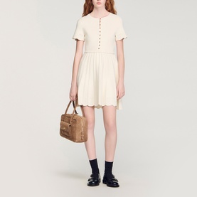 Pointelle Mini Dress