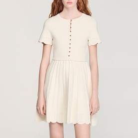 Pointelle Mini Dress